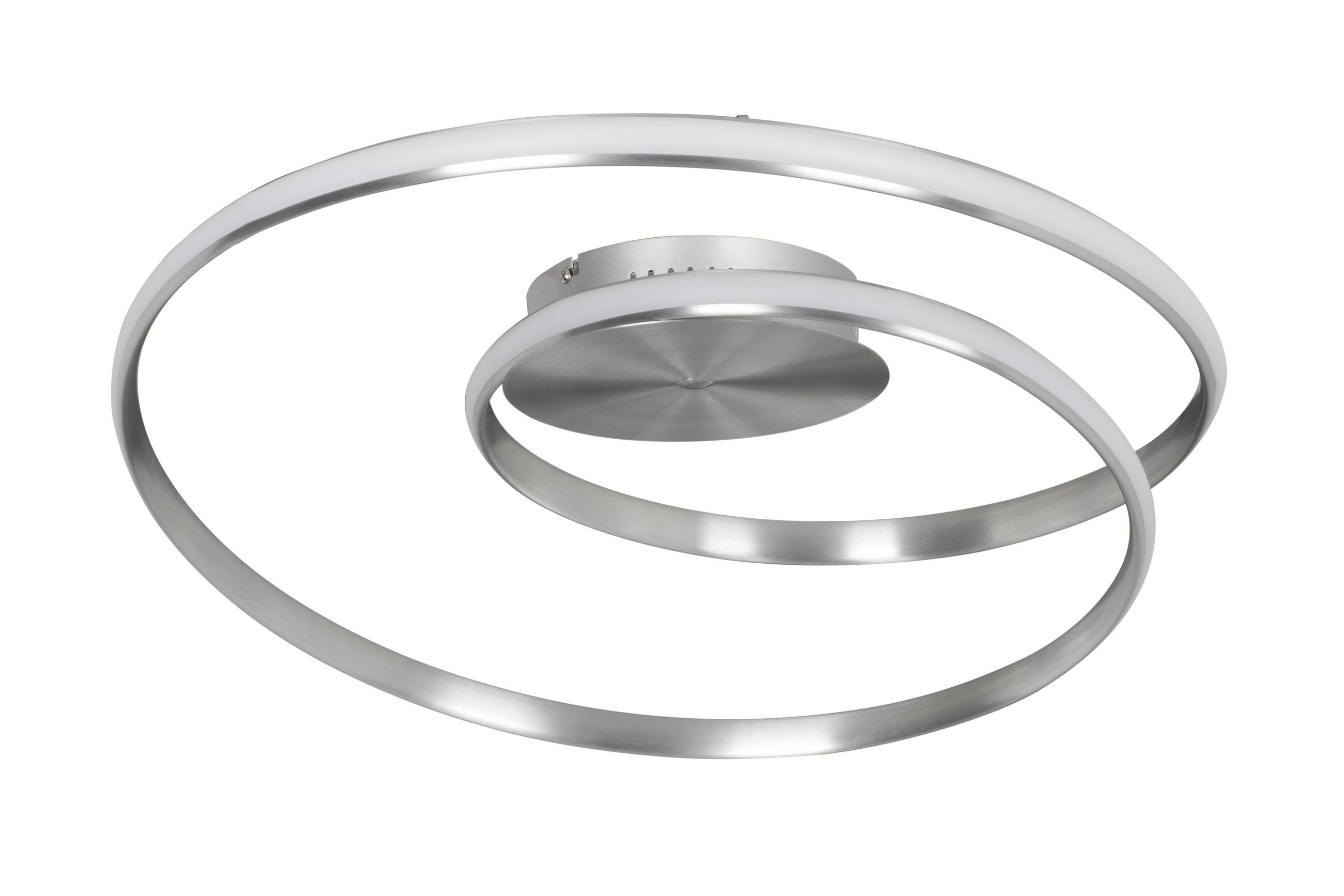 PLAFONIERĂ CU LED - argintiu/alb, Design, plastic/metal (56/24cm) - Ambiente