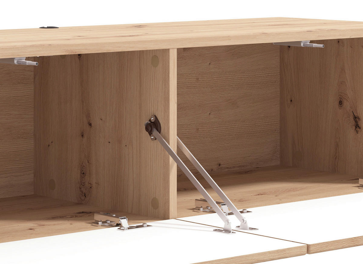 TV-ÁLLVÁNY Artisan tölgy  - Artisan tölgy, Basics, faalapú anyag (128/32/42cm) - Xora