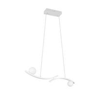 LED-HÄNGELEUCHTE Napoli 82/150/9 cm   - Weiß, Design, Glas/Kunststoff (82/150/9cm) - Trio Leuchten
