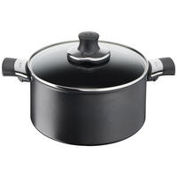 STEKGRYTA 24 cm  - svart/transparent, Design, metall/glas (24cm) - Tefal