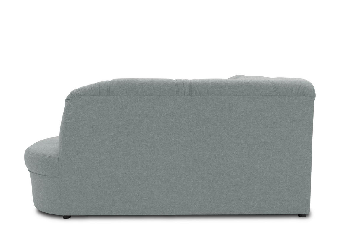 WOHNLANDSCHAFT Mintgrau Mikrofaser  - Mintgrau/Schwarz, KONVENTIONELL, Kunststoff/Textil (146/295/180cm) - MID.YOU