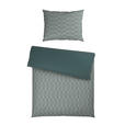 WENDEBETTWÄSCHE Mavie Satin 140/200 cm  - Grün, KONVENTIONELL, Textil (140/200cm) - Novel