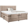 BOXSPRINGBETT 160/200 cm  in Haselnussfarben  - Schwarz/Haselnussfarben, Basics, Kunststoff/Textil (160/200cm) - Moderano