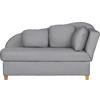 LIEGE Flachgewebe Grau  - Grau, LIFESTYLE, Holz/Textil (180/97/85cm) - Livetastic