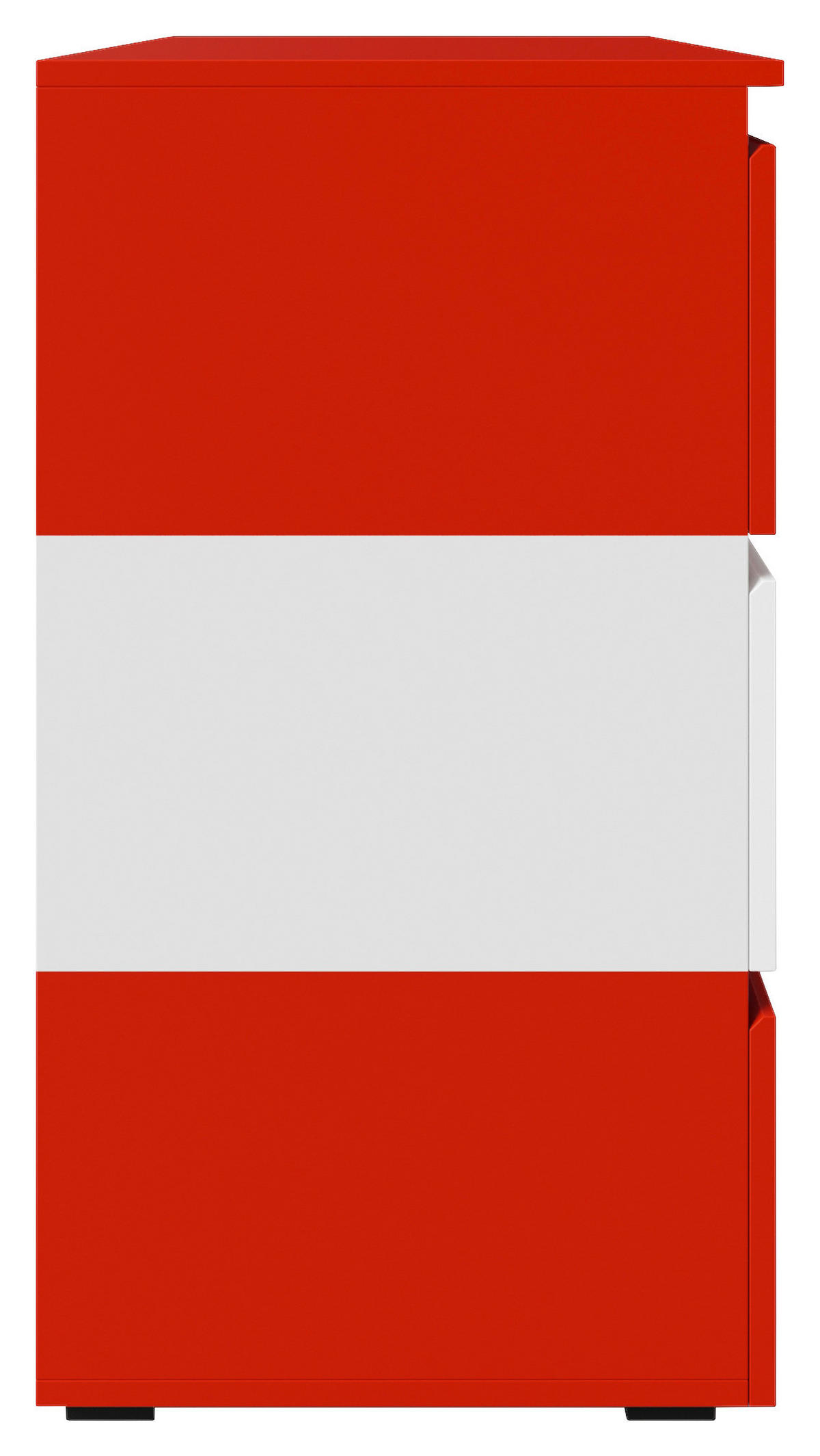 KOMMODE  in 80/76/41 cm  - Rot, MODERN, Holzwerkstoff (80/76/41cm) - Minecraft