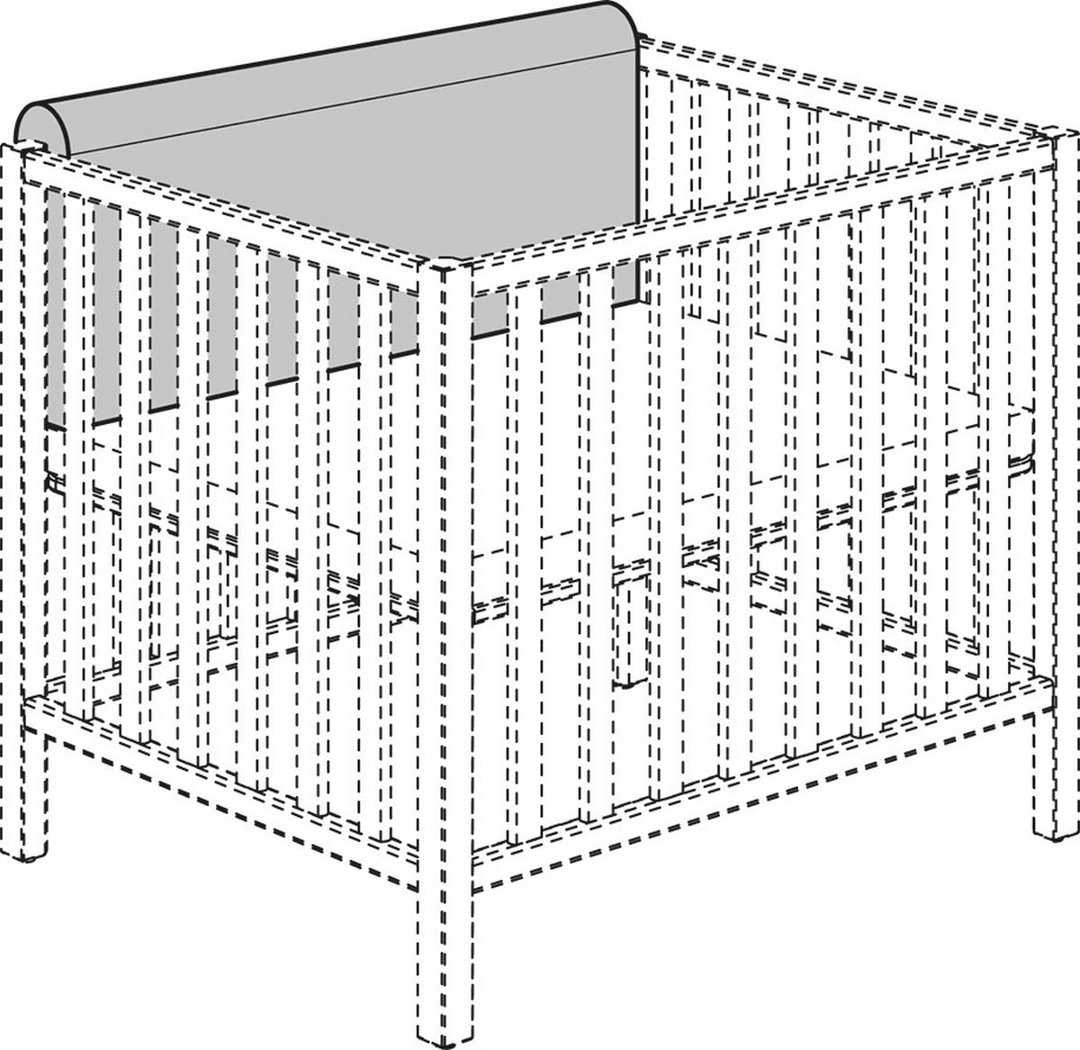 LAUFGITTEREINLAGE Scotty   - Anthrazit, Basics, Textil (88,0/36,0/10,0cm) - Paidi