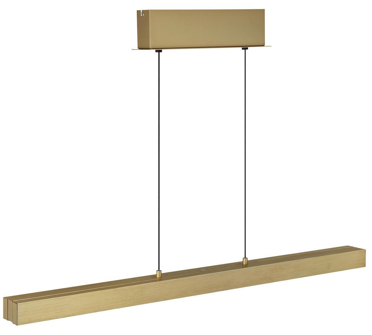 LED-HÄNGELEUCHTE 150/7,5/150 cm    - Messingfarben/Opal, Design, Kunststoff/Metall (150/7,5/150cm) - Globo