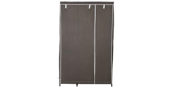 STOFFSCHRANK 110/178/46 cm in Grau - Grau, Basics, Kunststoff/Textil (110/178/46cm) - Carryhome