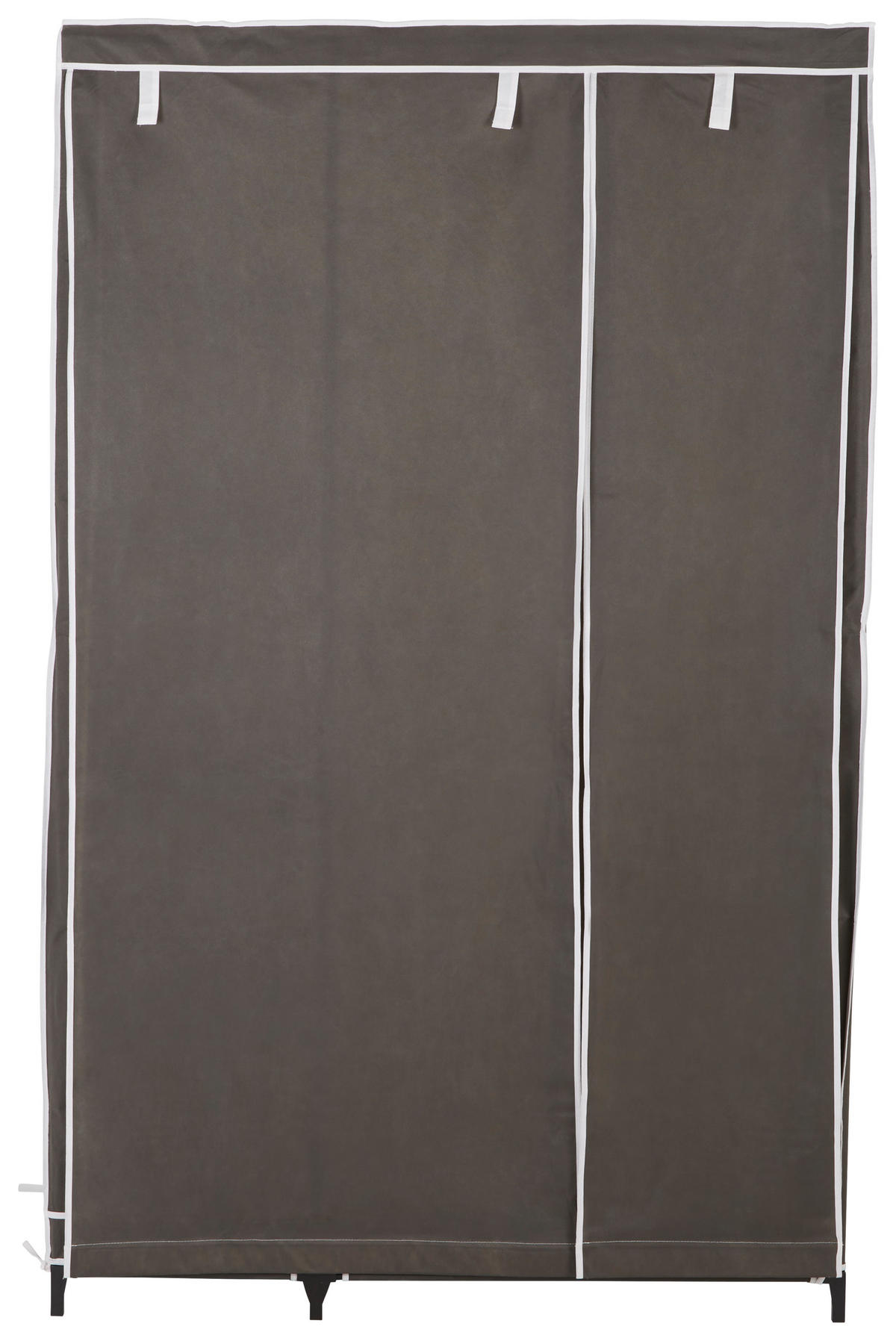 STOFFSCHRANK 110/178/46 cm  in Grau  - Grau, Basics, Kunststoff/Textil (110/178/46cm) - Carryhome