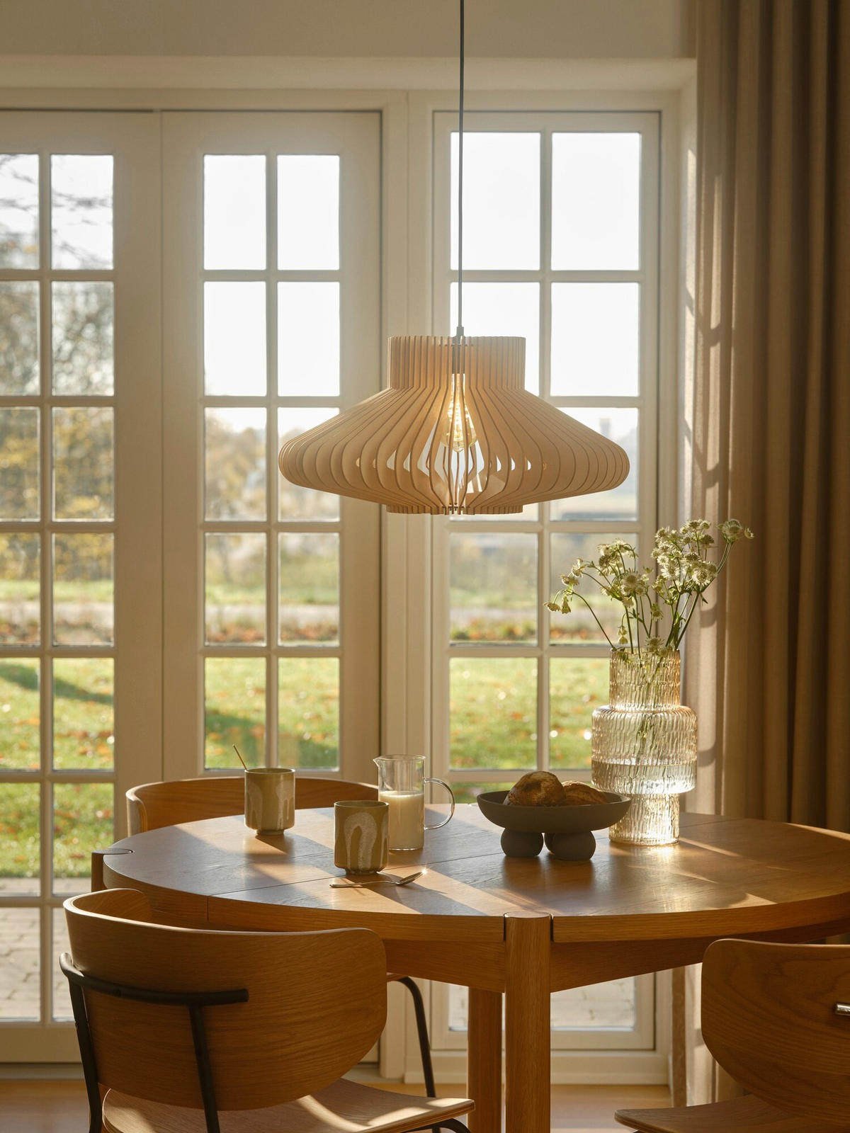 HÄNGELEUCHTE 50/25 cm   - Naturfarben, Trend, Holz (50/25cm) - Nordlux