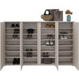 SCHUHSCHRANK  in 192,7/120/34 cm  - Kaschmir/Anthrazit, KONVENTIONELL, Holzwerkstoff/Kunststoff (192,7/120/34cm) - Xora