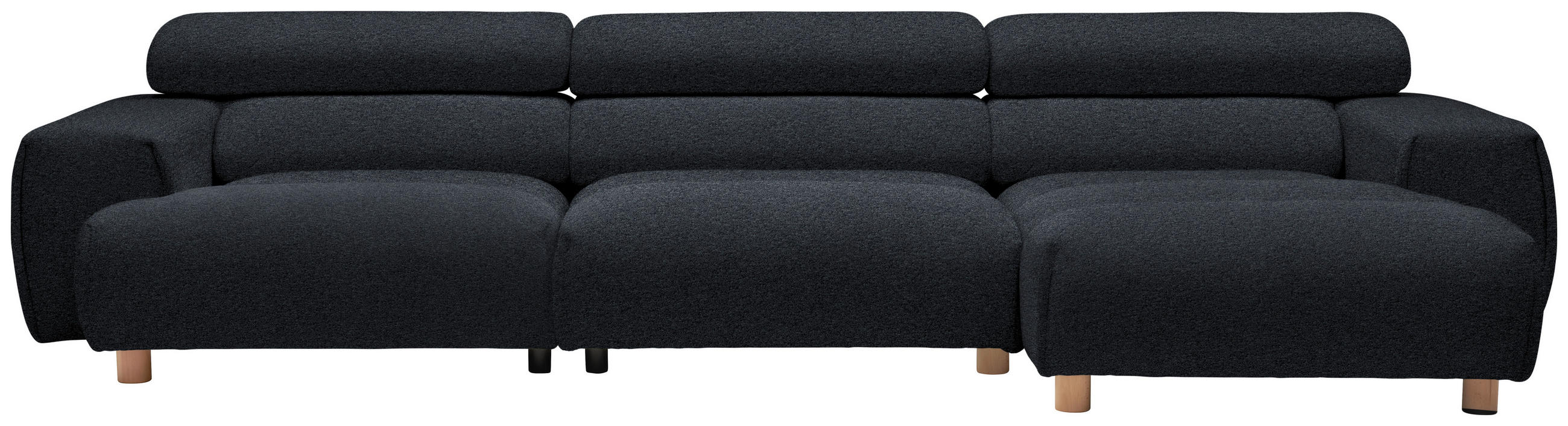 HÖRNSOFFA i velour antracit  - bokfärgad/antracit, Design, trä/textil (329/150cm) - Livetastic