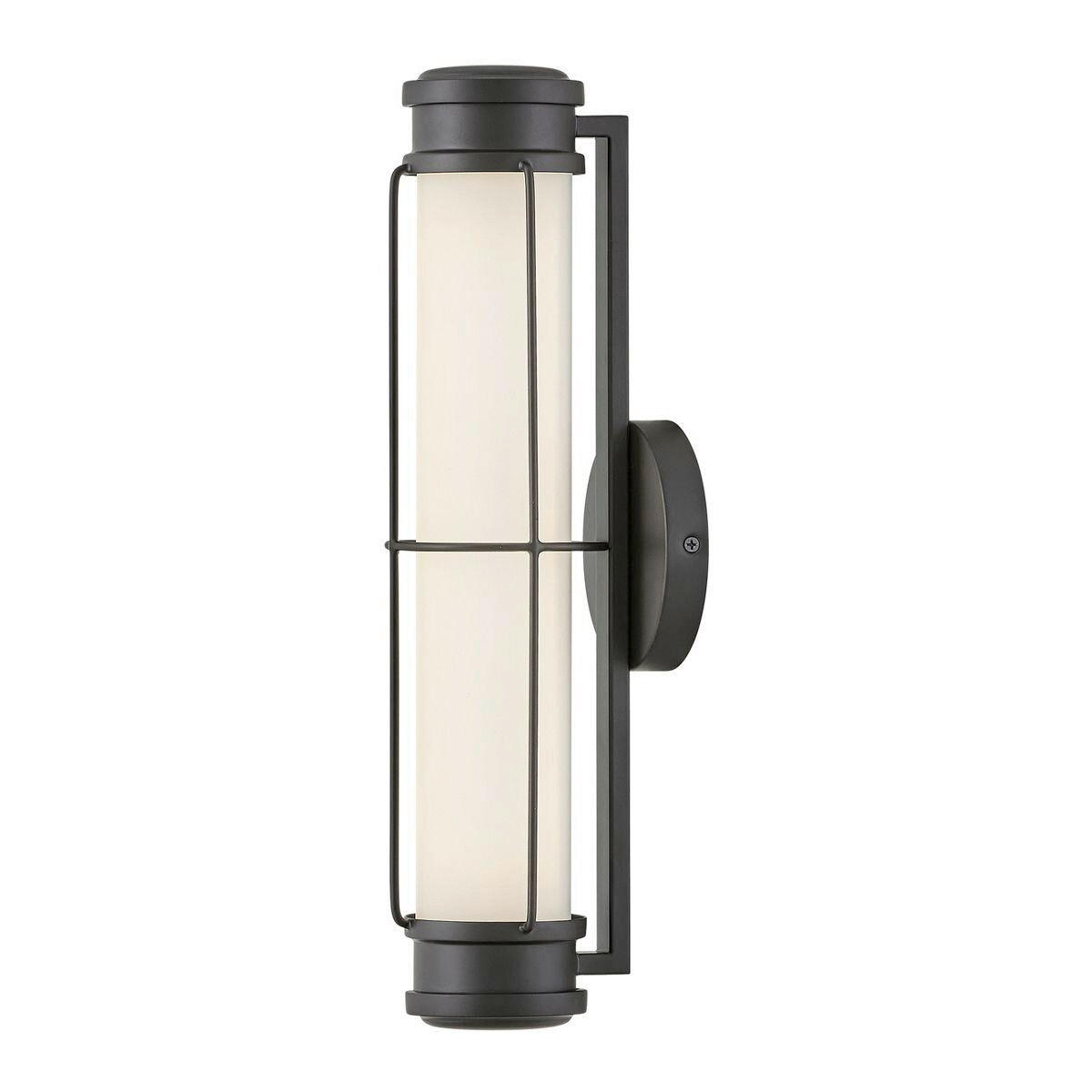 LED-WANDLEUCHTE Hinkley 11,4/43,2/13 cm  - Schwarz, Design, Glas/Metall (11,4/43,2/13cm) - Elstead Lighting