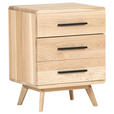 NACHTSCHRANK 48/65/40 cm Eiche massiv  - Eichefarben/Schwarz, Natur, Holz/Holzwerkstoff (48/65/40cm) - Landscape