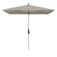 SONNENSCHIRM  250/200 cm  - Taupe/Alufarben, KONVENTIONELL, Textil/Metall (250/200cm) - Glatz