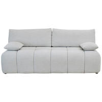 BOXSPRINGSOFA in Chenille Ecru  - Ecru/Schwarz, MODERN, Kunststoff/Textil (210/72/105cm) - Cantus