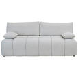 BOXSPRINGSOFA in Chenille Ecru  - Ecru/Schwarz, MODERN, Kunststoff/Textil (210/72/105cm) - Cantus