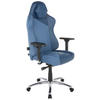 SKYLAR Ocean Silver Blau, Silberfarben, Dunkelblau, Blaugrau Metall, Textil   - Blau/Silberfarben, LIFESTYLE, Textil/Metall (79/142/77cm) - HIVAR