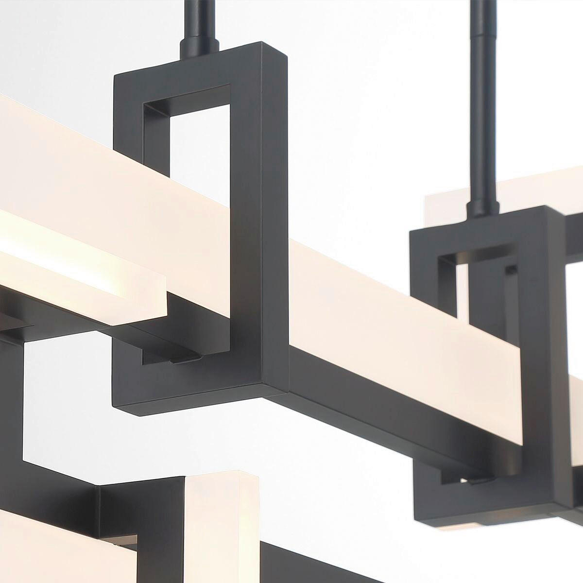 LED-HÄNGELEUCHTE 84/47,5/14 cm    - Schwarz, Design, Kunststoff/Metall (84/47,5/14cm) - Elstead Lighting