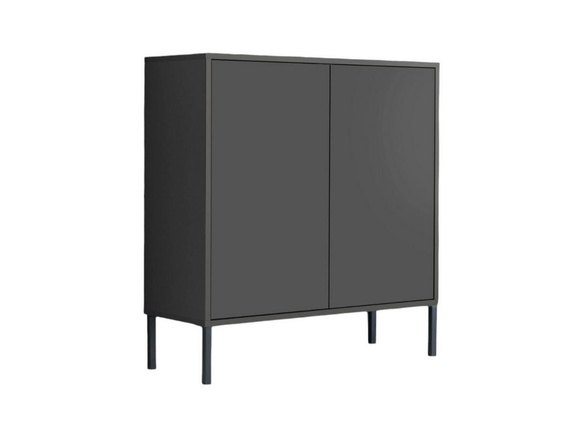 KOMMODE Mailand Typ 4 + MF  in 79/86/33 cm  - Anthrazit, MODERN, Holzwerkstoff/Metall (79/86/33cm) - MID.YOU