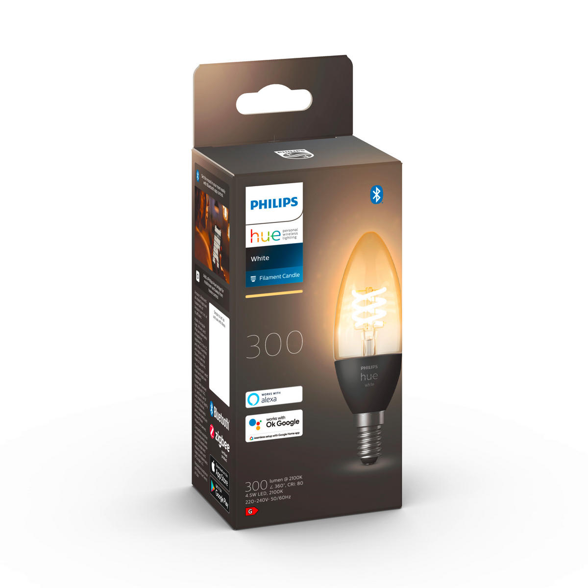 LED-LEUCHTMITTEL   E14  - Weiß, Basics, Kunststoff (3,9/10,6cm) - Philips HUE