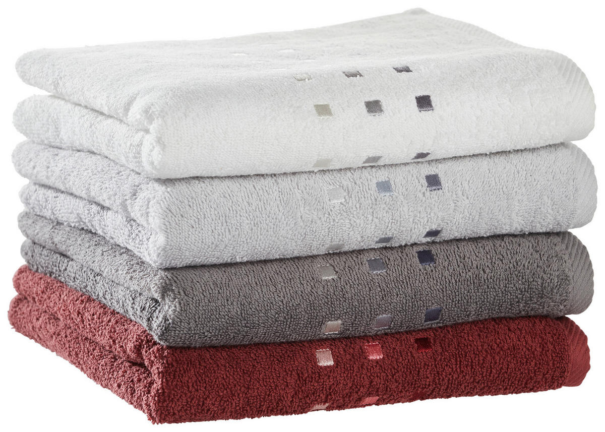 HANDTUCH Quattro Anthrazit  - Anthrazit, Basics, Textil (50/100cm) - Esposa