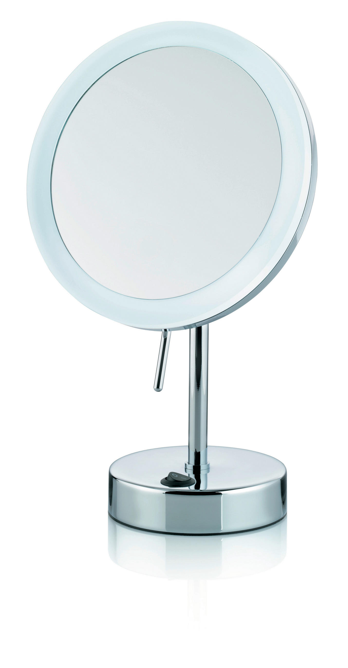 SCHMINKSPIEGEL  - Silberfarben, Basics, Metall (12/31,5cm) - Kela