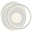 DECKENLEUCHTE    44/48/5 cm  - Chromfarben/Alufarben, Trend, Kunststoff/Metall (44/48/5cm) - Novel