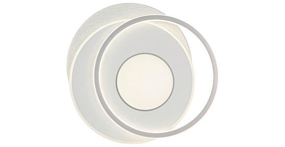 DECKENLEUCHTE    44/48/5 cm  - Chromfarben/Alufarben, Trend, Kunststoff/Metall (44/48/5cm) - Novel