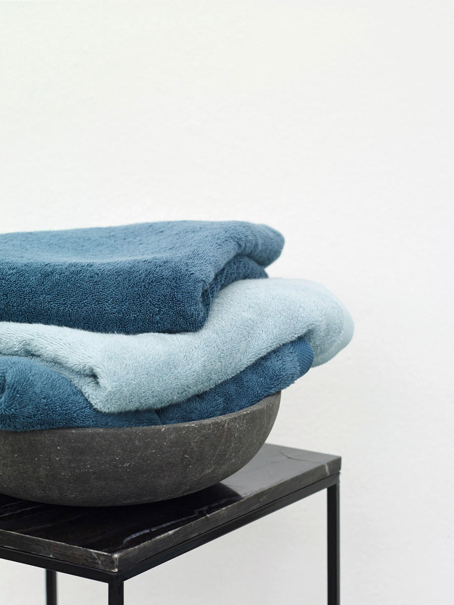 HANDTUCH London Blau  - Blau, Basics, Textil (55/100cm) - Aquanova