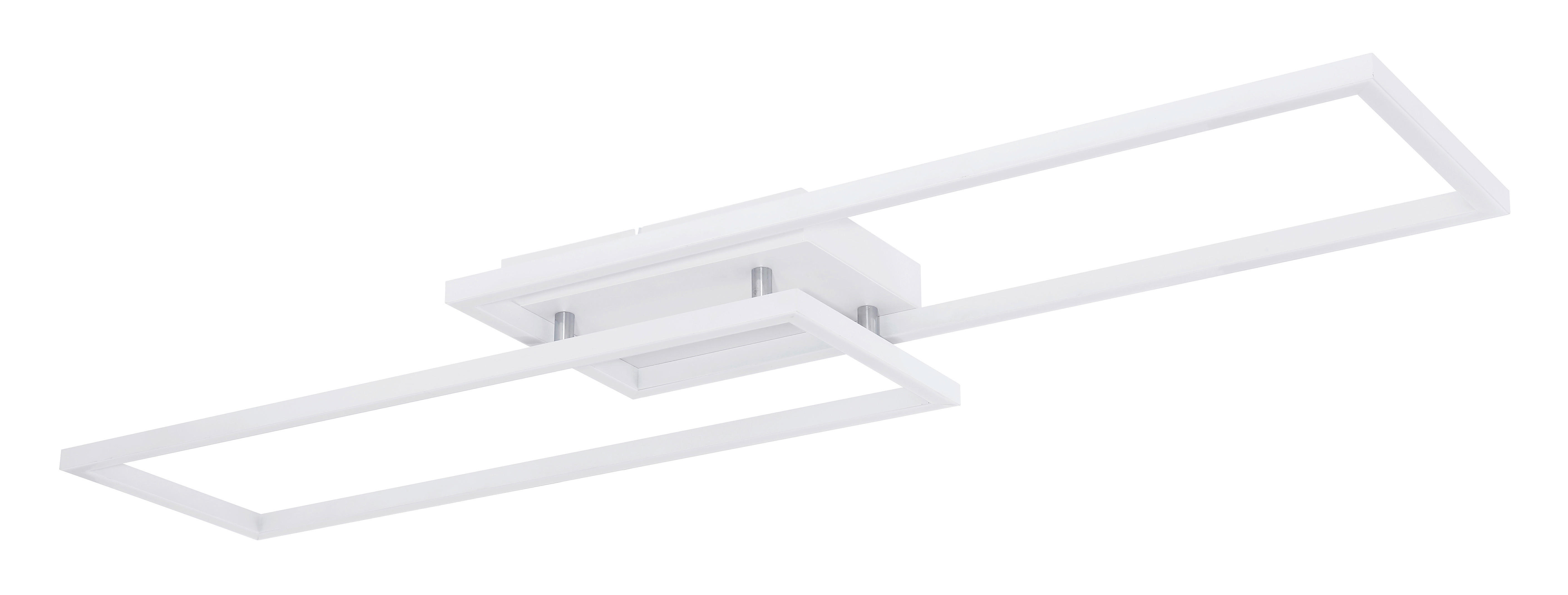LED-DECKENLEUCHTE 101/29/7,5 cm   - Opal/Weiß, Design, Kunststoff/Metall (101/29/7,5cm) - Globo