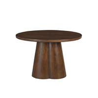 ESSTISCH 120/120/77 cm Echtholz  Holz rund Braun  - Braun, MODERN, Holz (120/120/77cm) - MID.YOU