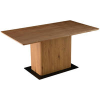 JÍDELNÍ STŮL, dub, barvy vlašských ořechů, 160/75/90 cm - černá/barvy vlašských ořechů, Lifestyle, kov/dřevo (160/75/90cm) - MID.YOU