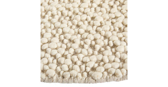 HANDWEBTEPPICH 160 cm Weiß  - Weiß, Natur, Textil (160cm) - Linea Natura