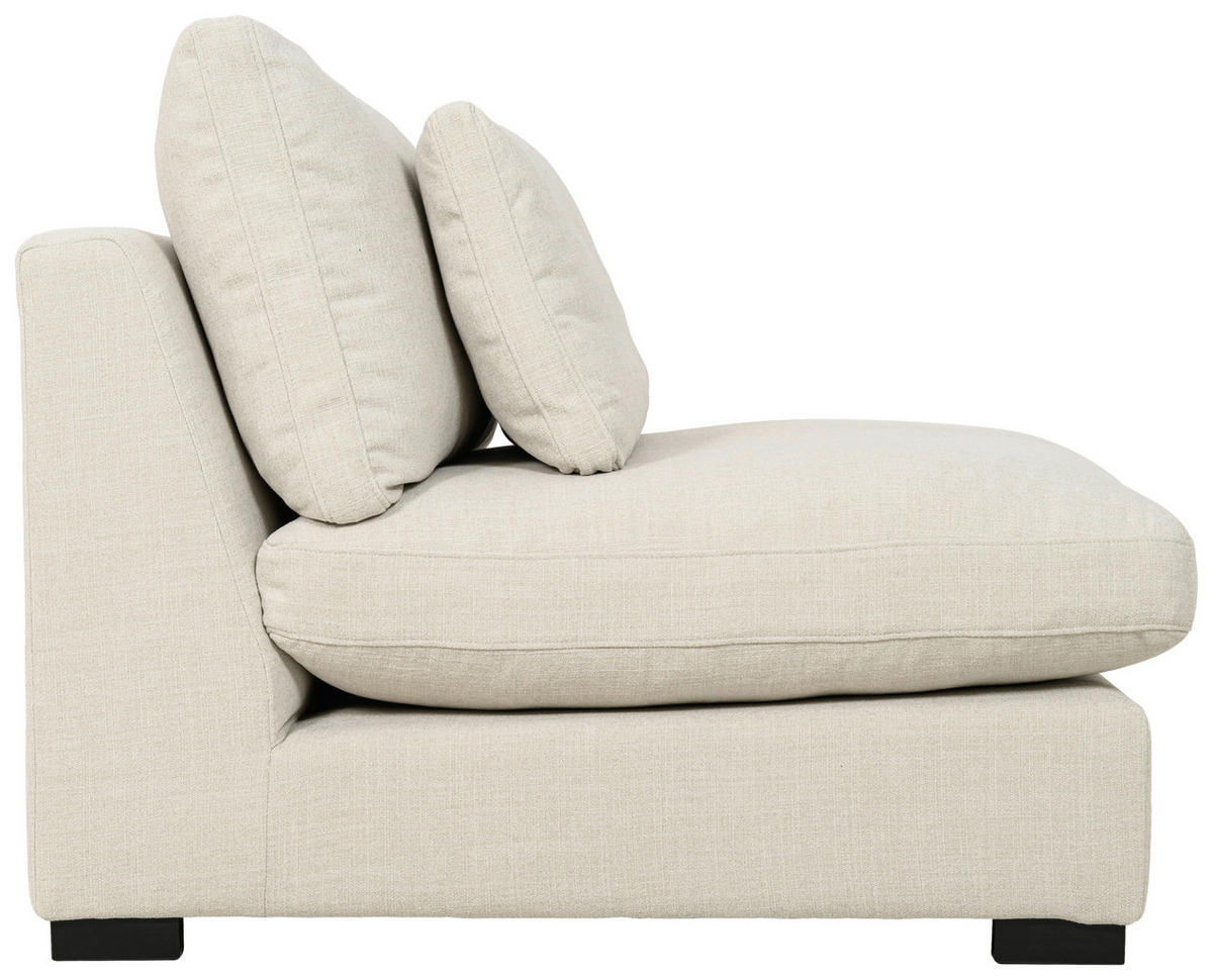 FÅTÖLJ i trä, textil beige  - beige/svart, Klassisk, trä/textil (107/80/90cm) - Pure Home Comfort