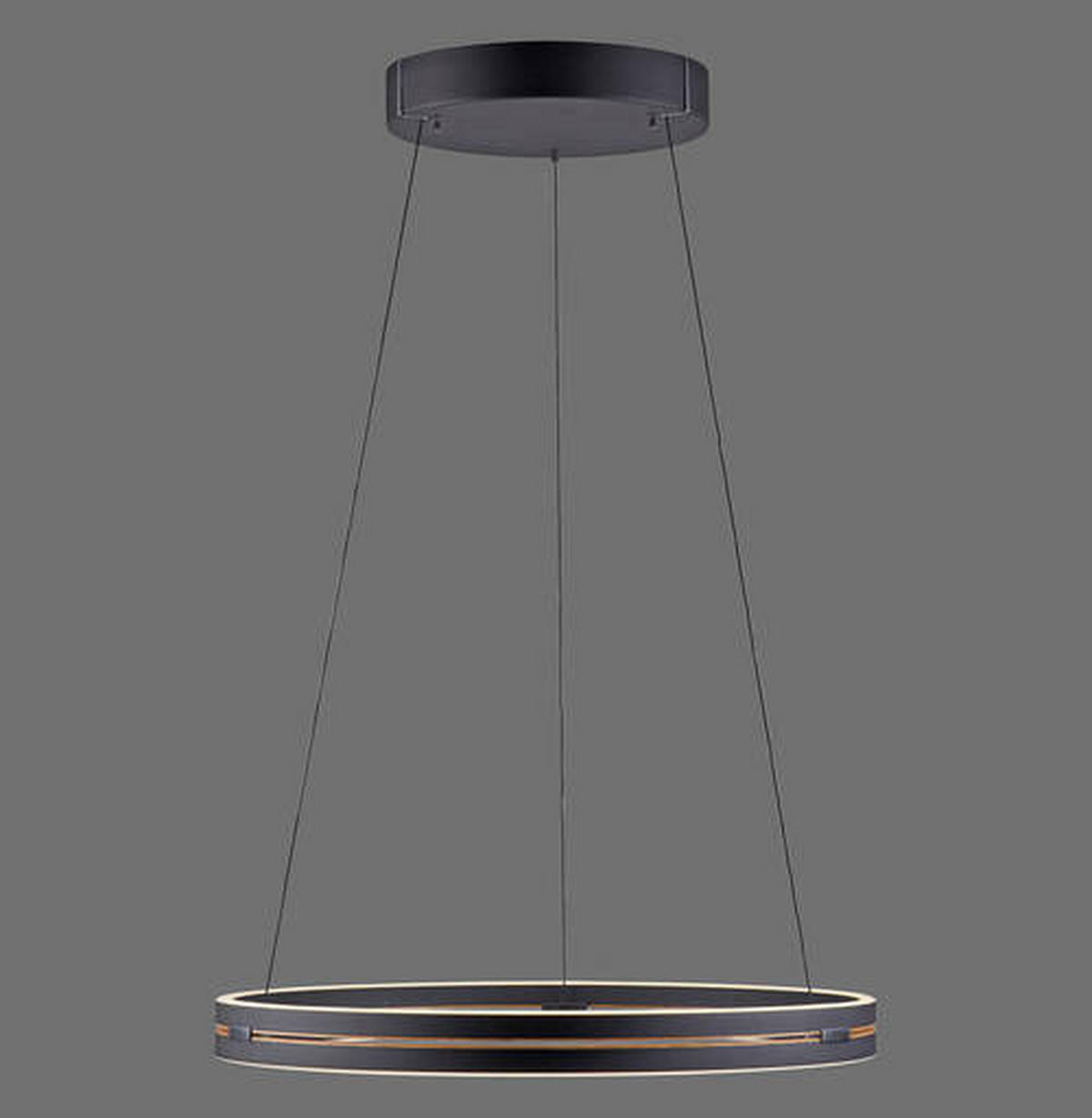 LED-HÄNGELEUCHTE 70.1/70.1/350 cm   - Schwarz, Design, Kunststoff/Metall (70.1/70.1/350cm) - Neuhaus PURE