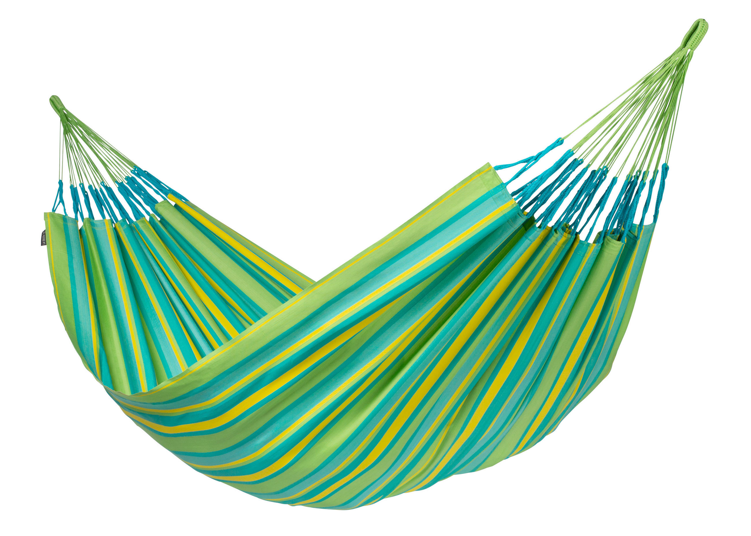 La Siesta Hängematte Kingsize Outdoor Gelb, Grün, Türkis, Hellgrün 180x400 cm