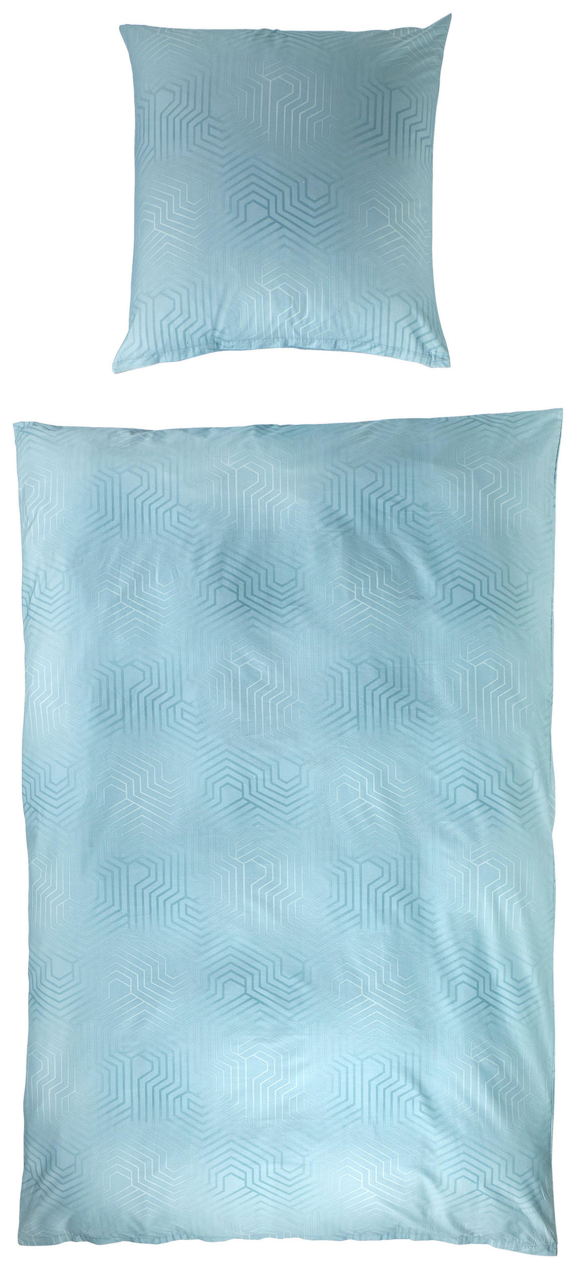 BETTWÄSCHE Atelier Makosatin 135/200 cm  - Salbeigrün, Design, Textil (135/200cm) - Estella