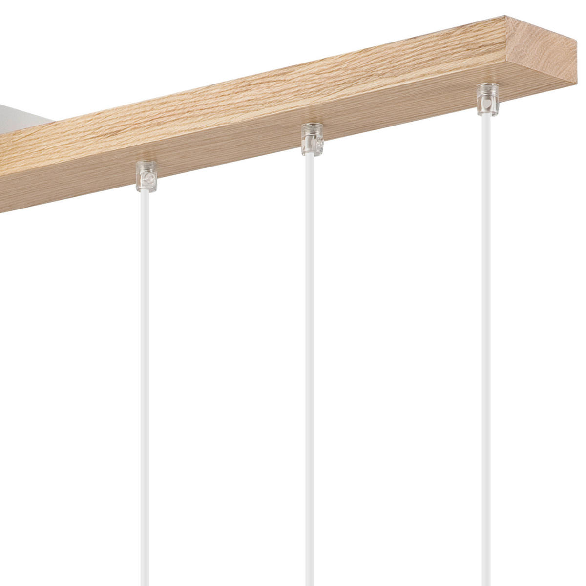 HÄNGELEUCHTE Cortina 84/84 cm  - Honigeiche/Weiß, Design, Holz/Metall (84/84cm)