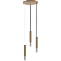 HÄNGELEUCHTE 30/150 cm  - Schwarz/Naturfarben, Natur, Holz (30/150cm)