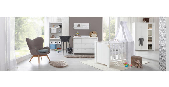 WICKELAUFSATZ Julija - Weiß, Trend, Holz (135/18/79cm) - My Baby Lou