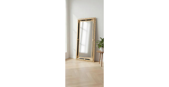 WANDSPIEGEL 100/200/7,1 cm    in rechteckig  - Goldfarben, LIFESTYLE, Glas/Holz (100/200/7,1cm) - Landscape