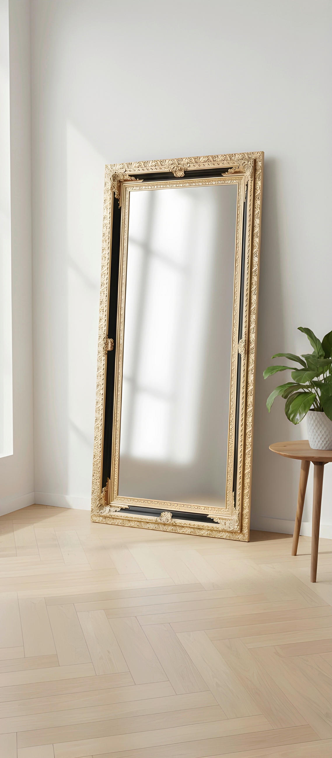 WANDSPIEGEL 100/200/7,1 cm    - Goldfarben, LIFESTYLE, Glas/Holz (100/200/7,1cm) - Landscape