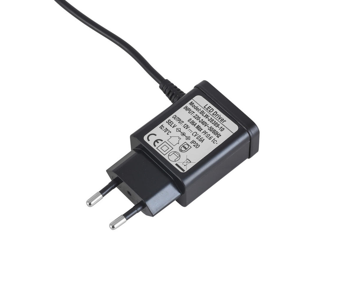 LED ÍRÓASZTALI LÁMPA - krómszínű/fekete, Basics, műanyag/fém (76cm) - Novel