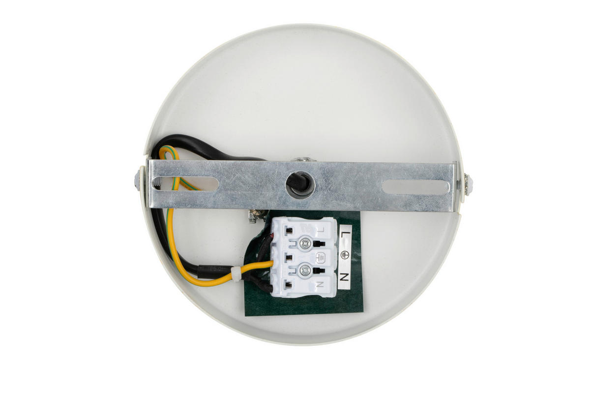 DECKENLEUCHTE 30/15 cm   - Beige, Design, Kunststoff/Metall (30/15cm) - Collet's Monde