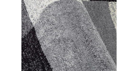WEBTEPPICH 160/230 cm Astor Grid Grau, Schwarz  - Schwarz/Grau, Design, Textil (160/230cm) - Novel