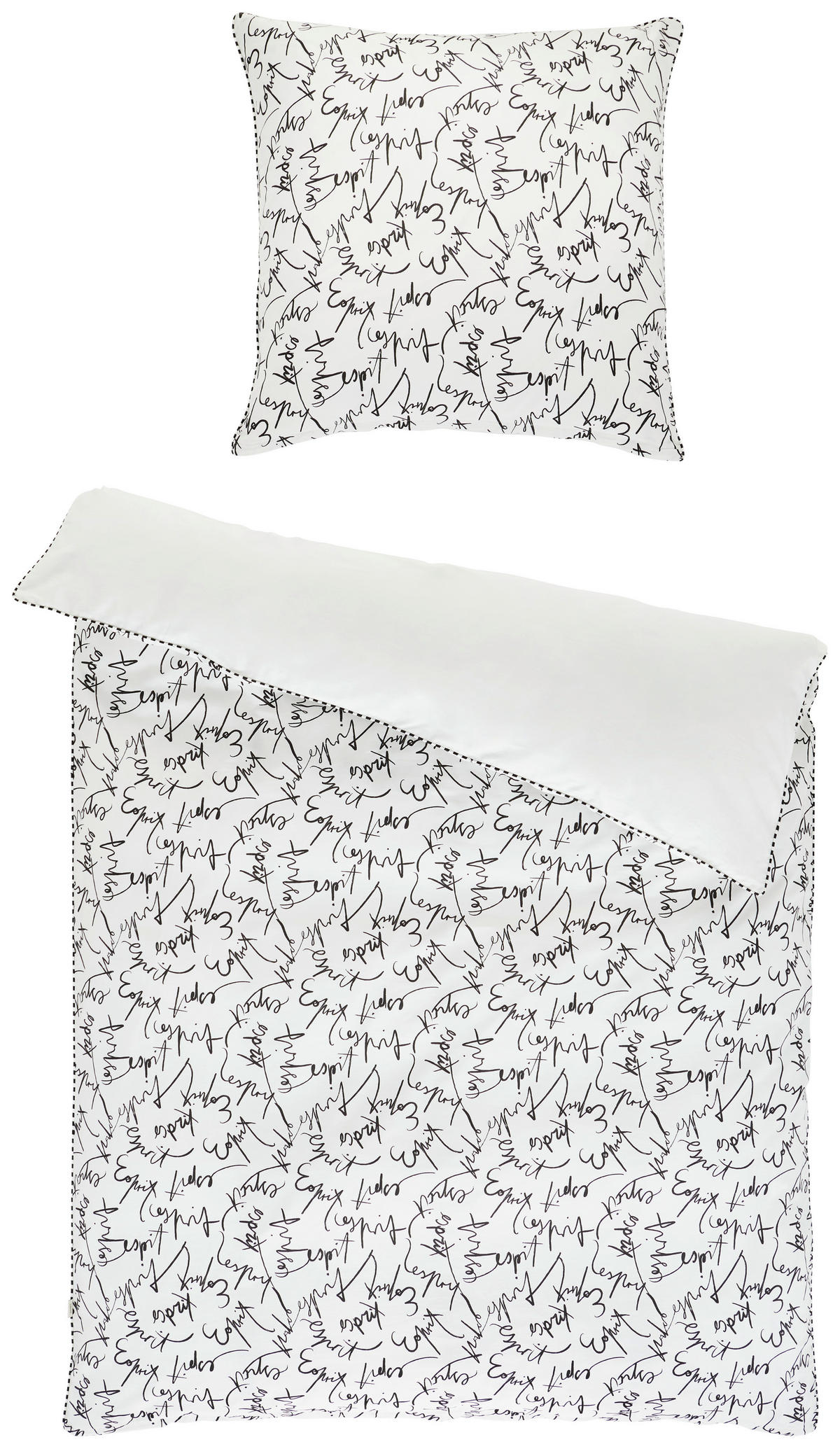 OBOJSTRANNÁ POSTEĽNÁ BIELIZEŇ, renforcé, antracitová, 135/200 cm - antracitová, Basics, textil (135/200cm) - Esprit