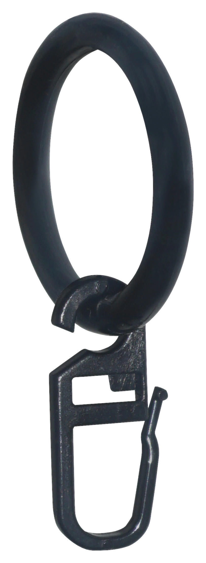 Vorhangringe Schwarz Paul Kunststoff 10 Stk.