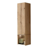 HOCHSCHRANK 38,4/153,6/33,1 cm  - Eichefarben, Natur, Glas/Holz (38,4/153,6/33,1cm) - Valdera