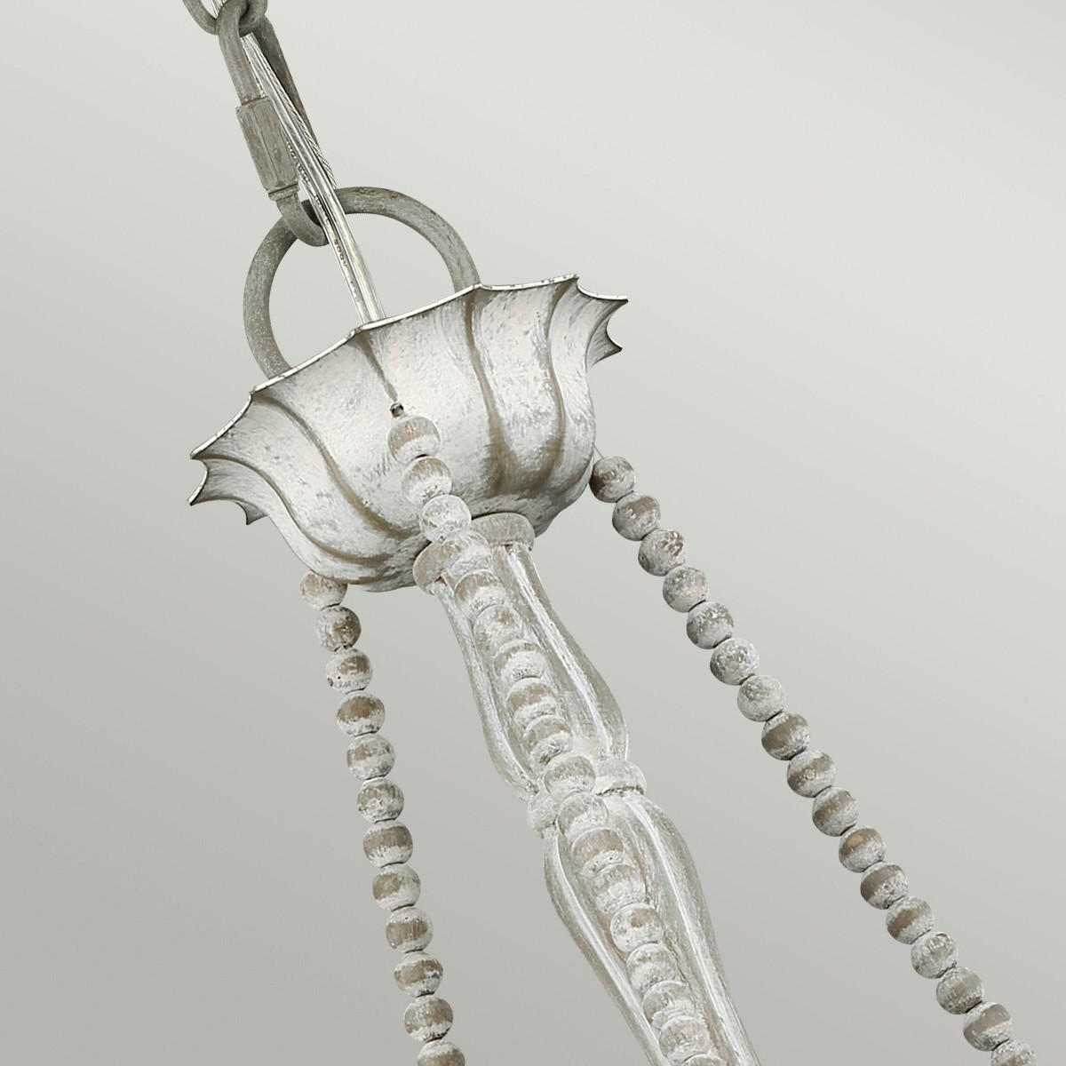 KRONLEUCHTER 48.3/59.4  cm    - Hellgrau, Konventionell, Holz/Metall (48.3/59.4 cm) - Elstead Lighting